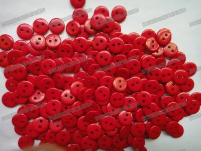 11mm 100pcs 2-Holes Round Resin Sewing Clothes Buttons Diy Toy Craft Scrapbook - Image 1 of 3