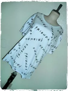 Camiseta Love Tribe FRIENDS Logotipo Blanco Rachel Ross Pheobe Joey Chandler Mónica 2X - Imagen 1 de 7