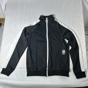 Ideology Sportjacke Jungen Größe S durchgehender Reißverschluss schwarz-weiß neu mit Etikett - Bild 1 von 6