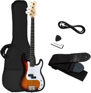 Bajo eléctrico Goplus tamaño completo 4 cuerdas con correa bolsa de guitarra cable amplificador - Imagen 1 de 7