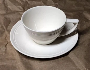 Jasper Conran at Wedgwood, Casual Cream Breakfast Cup and Saucer ~new~ - Picture 1 of 9