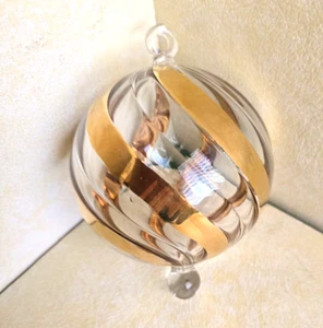 Ägyptischer mundgeblasener Weihnachtsschmuck aus Glas 24 Karat Goldrand - Bild 1 von 4
