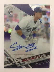 Cody Bellinger PURPLE Refractor Auto #104/250 2017 Topps Chrome Autograph - Picture 1 of 3