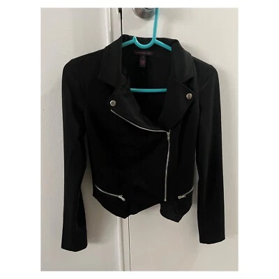 Material Girl Black Moto Jacket Size XS - Image 1 of 3