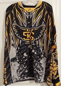 GRIT SOCIAL PERFORMANCE FOCUSED GEAR NCPA KENNESAW STATE  GA. PAINTBALL JERSEY L