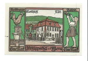 Notgeld - Philippsthal - Gemeinde Philippsthal - 1 Mark - 1921 - Bild 4 - Picture 1 of 2