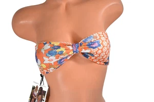 Women's MINK PINK Multicolor Floral Bikini Top Size XS NWT - Picture 1 of 7