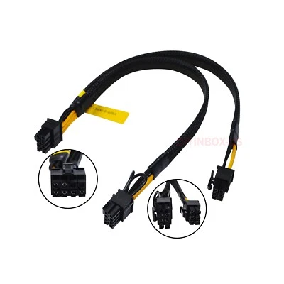 8 Pin to 6+8 Pin PCI-E GPU Power Cable For DELL T5820 T3600 T7820 T5600 T7810 - Image 1 of 4