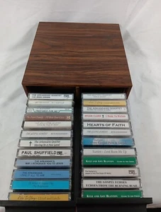 Gospel Cassette Lot Of 24 All Brand New In Plastic With 2 Drawer Box. 0340 - Picture 1 of 9