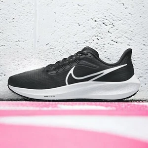 Mens Nike Air Zoom Pegasus 39 Running Shoes Athletic Sneakers Black White New - Picture 1 of 8