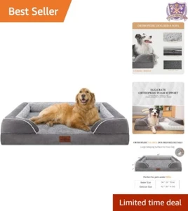 Waterproof Foam Dog Bed 42x30 Inches Non-Slip Washable for Extra Large Dogs - Picture 1 of 11