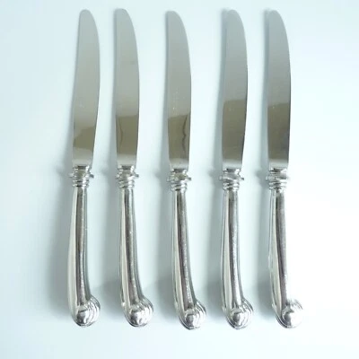 5 Dinner Knives Vintage Oxford Hall Stainless OXH62 Pattern Hong Kong Flatware - Image 1 of 4