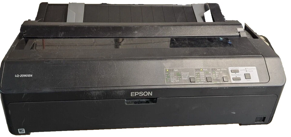 Epson LQ-2090II N Impact Printer - Black PB34B Untested FOR REPAIR - Image 1 of 4