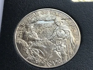 Simply Coins~ 2015 PROOF FIVE 5 POUND BATTLE OF WATERLOO COIN - Picture 1 of 5