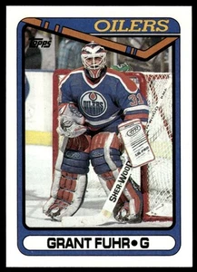 1990 Topps #321 Grant Fuhr Edmonton Oilers - Picture 1 of 2