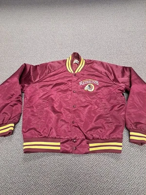 Chaqueta De Colección Washington Redskins Satinado Línea Tiza Logo  Foto 1 de 4