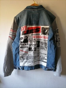 GUNS N' ROSES Lies, Custom Denim Jacket Size XXLarge Unused - Picture 1 of 4