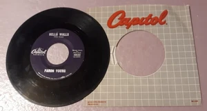 Faron Young Hello Walls/Congratulations by Capitol Records 7" Vinyl 45rpm Record - Picture 1 of 2