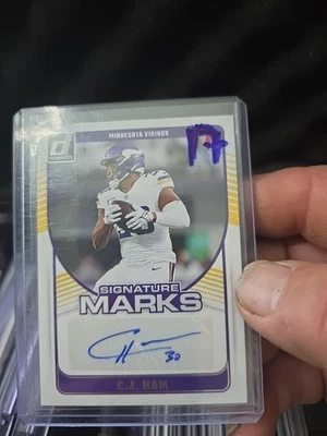 2024 Panini Donruss - Signature Marks C.J. Ham #SMA-CHA (AU) - Image 1 of 2