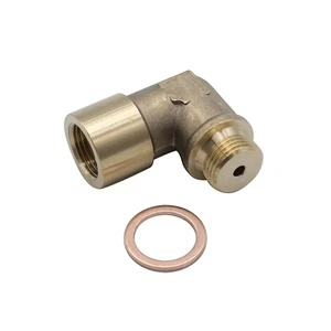 Angle 90° Lambda O2 Oxygen Sensor Extender M18x1.5 Spacer for decat - Picture 1 of 5