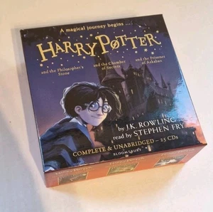Harry Potter Complete and Unabridged Series 25 CDs, Covers Books 1-3 - Picture 1 of 6