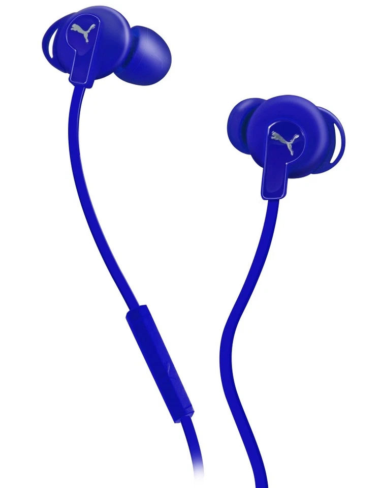 Puma Bulldogs Headset In-Ear + Mic Blue Sport Kopfhörer Ohrhörer Fernbedienung - Bild 1 von 1