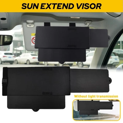 2in1 Car Sun Visor Extension Extender Shield Side Front Window Shade Anti-glare - Image 1 of 4
