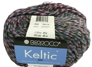Berroco Keltic Yarn Balls #5853 Thistle Marled Long Subtle Repeat Wool - Picture 1 of 4