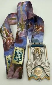 The Conqueror Virtual Challenge Medal Rome With Coin Coin 34 Mile - Picture 1 of 5
