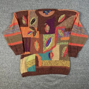 Suéter tejido a mano vintage 20ANS por Mariea Kim peso pesado talla grande - Imagen 1 de 6