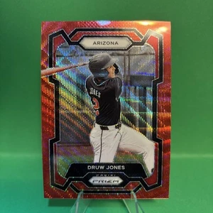 2024 Panini Prizm - Druw Jones #104 Ruby Wave Prizm (RC) - Picture 1 of 2