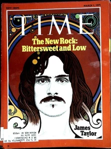 Time Magazine March 1, 1971 James Taylor FRONT COVER ONLY - Picture 1 of 1