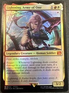 Lightning, Army of One - Foil - #0233 Final Fantasy MTG NM/M  - Picture 1 of 1