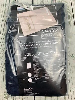 Textured Fabric Tablecloth 60in x 140in Rectangular Flax - Image 1 of 4