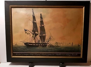 The letter of Marque.Brig Grand Turk, of 14 Guns,"1815" / 27 x 20 1/2 - Picture 1 of 2