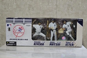 2005 McFarlane MLB Rivera Matsui Jeter  Deluxe 3-Pack New York Yankees Baseball  - Picture 1 of 11