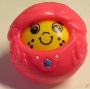 VINTAGE 1994 FISHER PRICE ROLL A ROUNDS Pink Girl Kid RARE Cap Replacement Toy - Picture 1 of 21