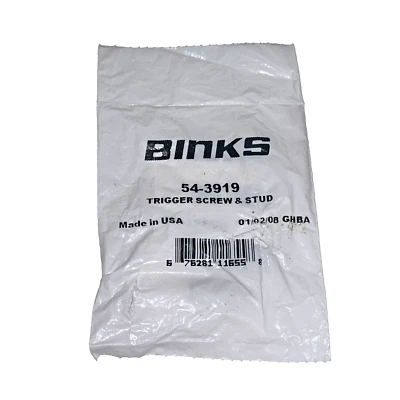 new BINKS  54-3919 - TRIGGER SCREW & STUD KIT (D430) - Image 1 of 4