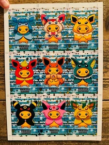 Uncut Poncho Sheet (Solid Gold) Pokémon Attacks 2 - Peru - Picture 1 of 5