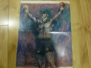 The Ring    Center Fold   Mike Tyson   LeRoy Neiman paintig - Picture 1 of 4
