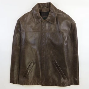 Chaqueta Abrigo de Cuero Danier Vintage Talla Pequeña Marrón - Imagen 1 de 9