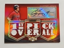 2010 Topps Triple Threads Chipper Jones Autograph Relic Serial numbered /18