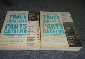 1987 Ford C600 C700 C800 C900 CF600 CF700 Truck Parts Catalog Manual Set xz - Foto 1 di 1
