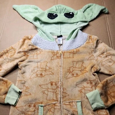 Star Wars GROGU Baby Yoda Pijama Mujer Jrs Talla 1 Con Capucha Una Pieza Traje Unión  Foto 1 de 4