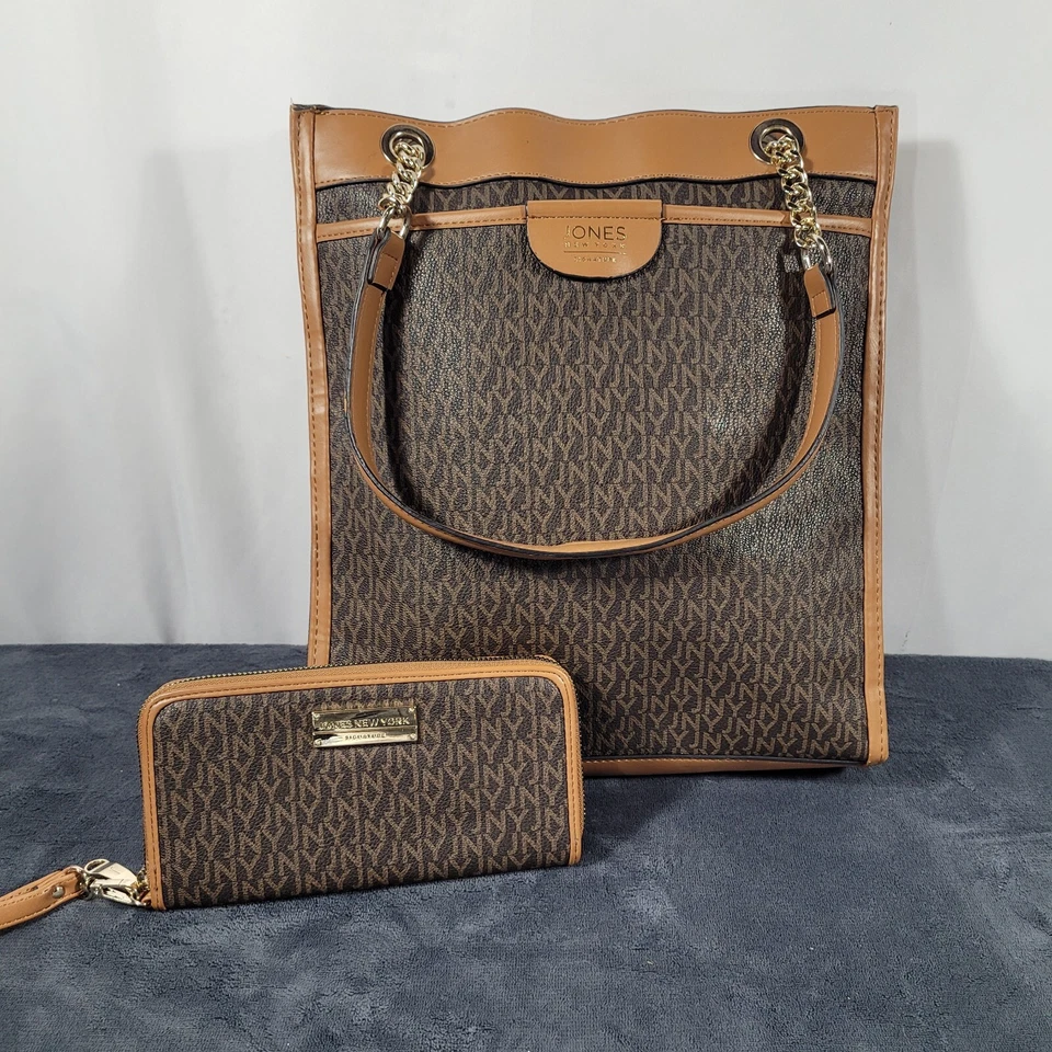 Jones New York Bolso de Mano Cartera con Muñequera a Juego Conjunto de Cartera Foto 1 de 4