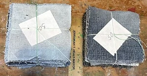 Denim Blue Jean Fabric Squares 4 1/2" X 4 1/2" Lot Of 100 Rag Quilt Crafts Lot 3 - Picture 1 of 6