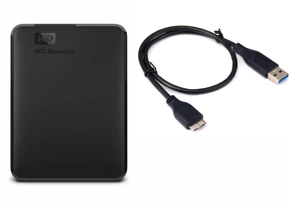 Western Digital 2TB Portable External Hard Drive USB 3.0 MAC XBOX SONY PS4 PS5 + - Image 1 of 4