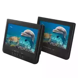 Onn 10" Dual Bildschirm Tragbarer DVD Player Kit mit Aufbewahrungstasche (1000122641)™ - Bild 1 von 6