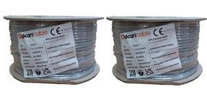 6181Y Cavo Singolo Nucleo 1,5mm Blu/Grigio Doppio Filo Isolato 200m 2x100m Rotolo - Foto 1 di 11