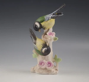 GOEBEL W.GERMANY TITMOUSE BIRDS ON A CHERRY TREE 4.5" TMK 5 - Picture 1 of 5